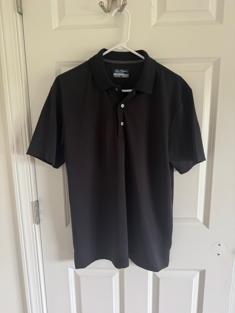 Walter Hagen Black Short-Sleeve Polo Medium
